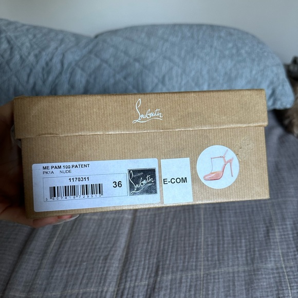 Brand new Nude Louboutin Me Pam 100 Patent - Picture 4 of 13